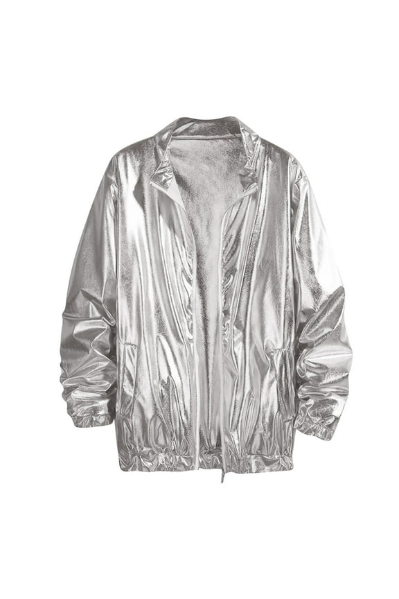 Men Lightweight Jacket Men's Lightweight Packable Puffer Winter Jacket Insulated Puffy Coat for Snow Ski Hiking Travel(Silver,3XL)