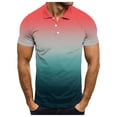thumbnail image 1 of kamemir Short Sleeve Polo Shirts for Men Polo Shirts for Men Short Sleeve Golf T-Shirt Moisture Wicking Collared Casual Work Tops(Y-Pink,XL), 1 of 4