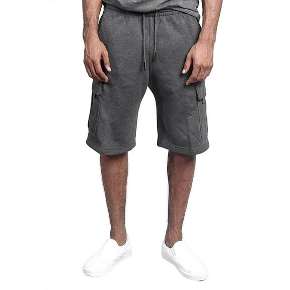 kamemir Men Shorts Cargo Men's Extreme Motion Cargo Short(Grey,XXL)