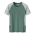 thumbnail image 1 of kamemir Men Tshirts Men T-Shirt Bulk Big Tall Short Sleeve Lightweight Tees(Green,3XL), 1 of 3