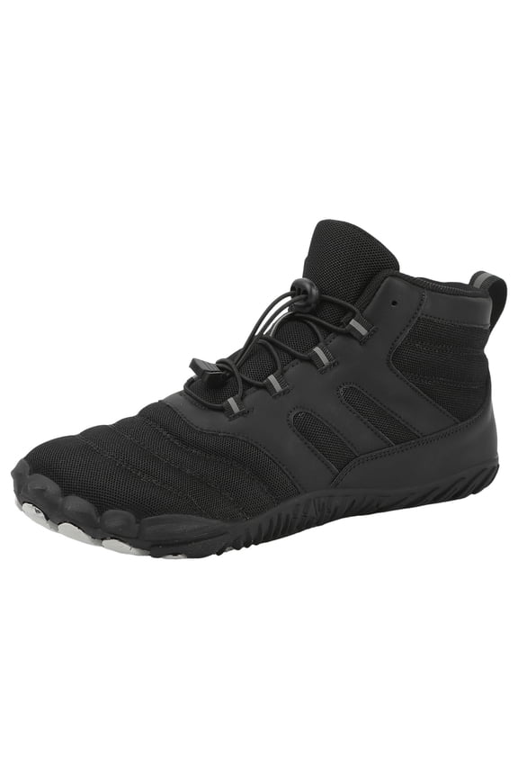 Men's Athletic Running Lacrosse Shoe(Black,8)