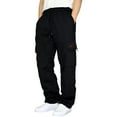 thumbnail image 1 of kamemir Men's Casual Pants Men's Outdoor Casual Hiking Pants with Belt Lightweight Waterproof Quick Dry Casual Pants (Black,XL), 1 of 6