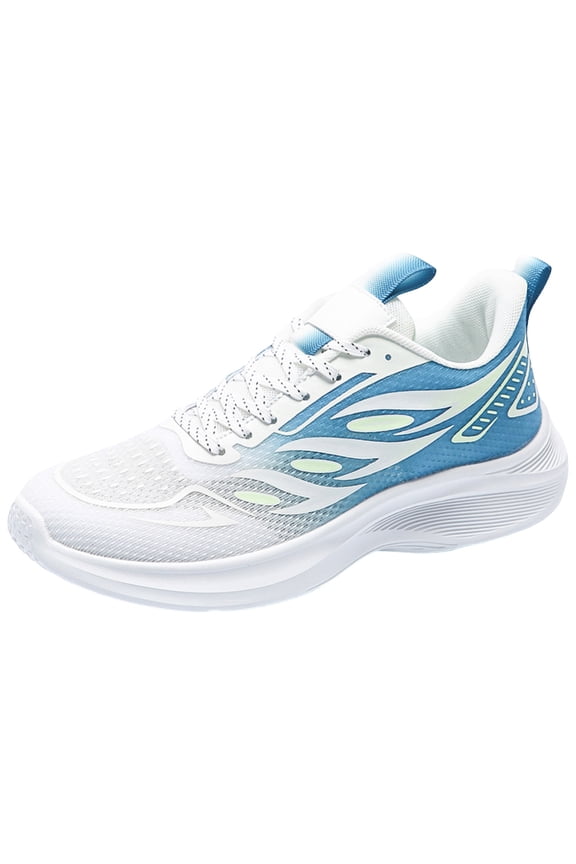 Men's Classic Color Blocking Lightweight Breathable Oversized Road Running Shoes, Indoor Outdoor Team Basketball Shoes, Park Walking Jogging Shoes(White,10)