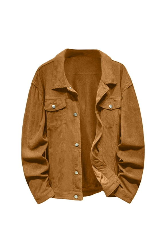 Men's Coat Men's Windbreaker Jacket Lightweight Water-Resistant Windbreakers for Men(Khaki,XL)