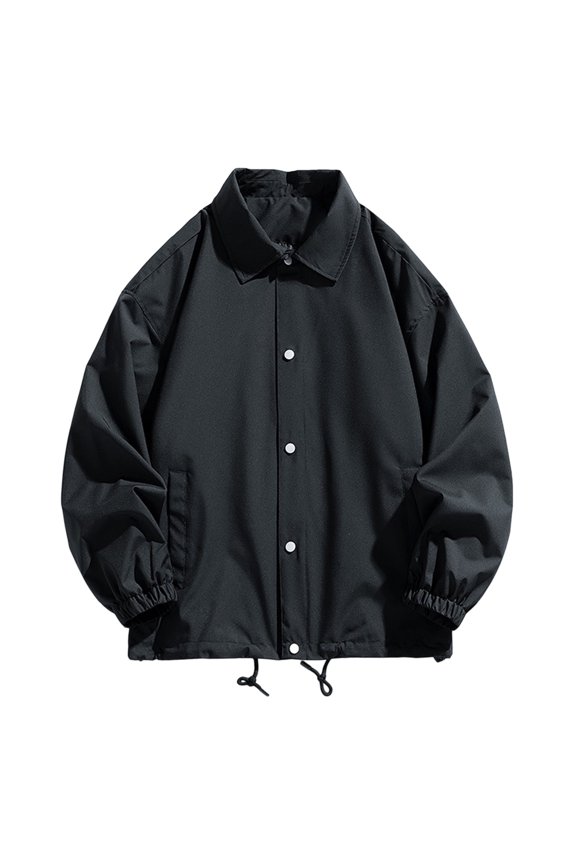 Men's Coat Mens Windbreaker Jackets Lightweight Packable Jacket,Windproof and Dustproof(Black,S)