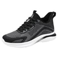 thumbnail image 1 of kamemir Men's Lightning Running Athletic Volleyball Shoe(Black,8.5), 1 of 5