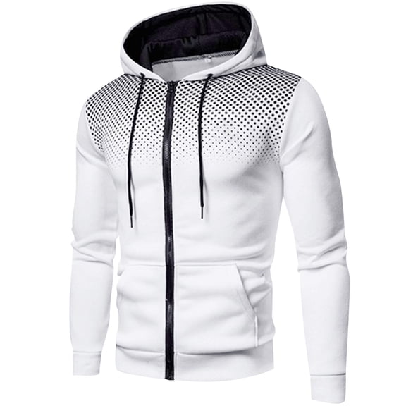 kamemir Men's Lightweight Jackets Women Men Windproof Jacket Plus Size Lightweight Sun Protection Hooded Full Zip Windbreaker Outdoor Riding Sports Coat(White,XXL)
