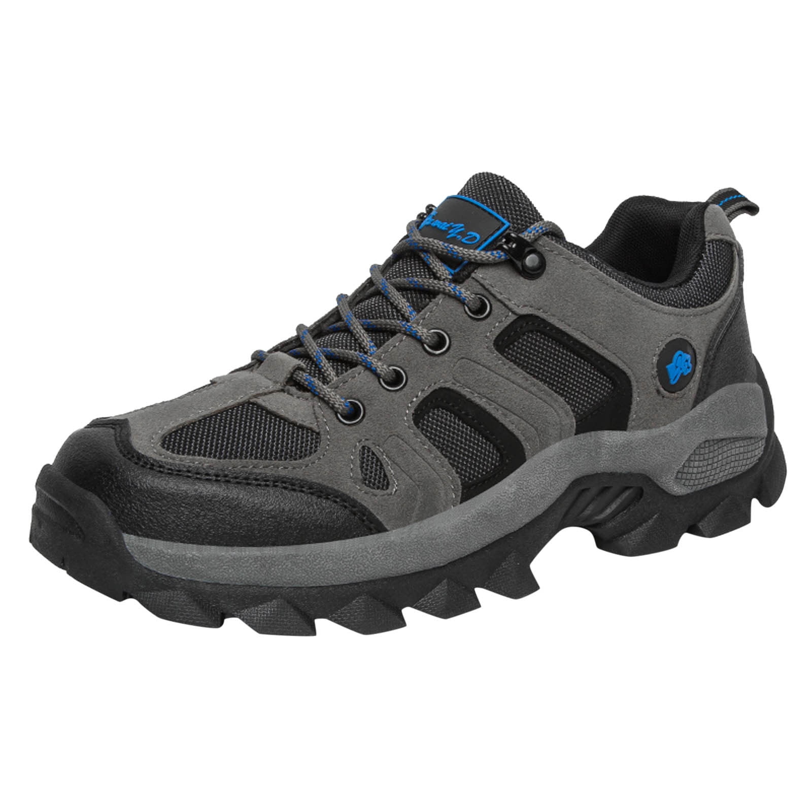 kamemir Men's Low Height Breathable Hiking Shoes(Gray,8.5)