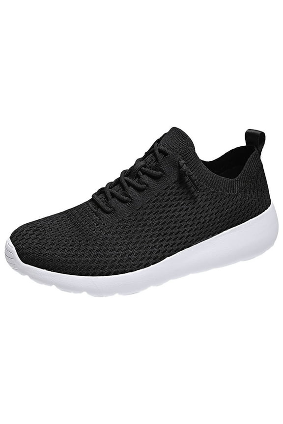 Men's Shoes Marc Men's Mesh Sneakers Oxfords Lace-Up Lightweight Casual Walking Shoes (White,8.5)