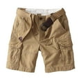 thumbnail image 1 of kamemir Men's Shorts Men's Stretch Cargo Shorts(Khaki,31), 1 of 4
