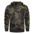thumbnail image 1 of kamemir Men's Solid Pullover Hoodies Sports Soft Blend Fleece Hooded Sweatshirts with Kangaroo Pocket(AG,XL), 1 of 4