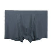 kamemir Men's Underwear Men's Tag-Free Boxer Briefs(Grey,XL)