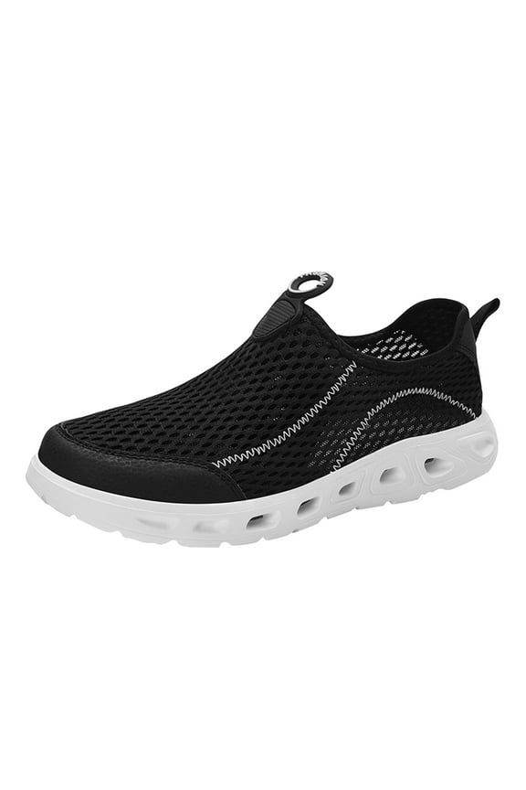Mens Casual Shoes Men's Sneakers Running Shoes Trainers Sneaker Workout Gym Crossover Sneakers(Black,8.5)