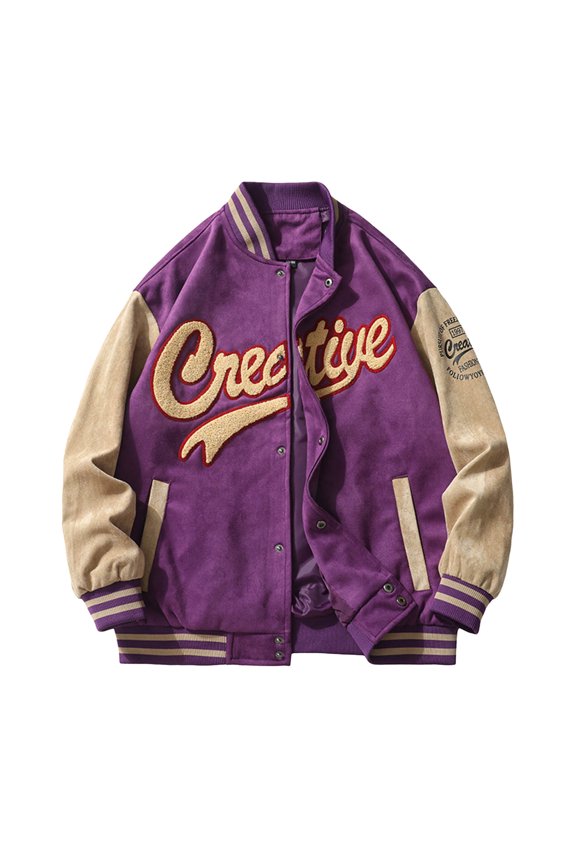 Mens Dress Jacket Men's Lightweight Jacket Casual Slim Fit Work Coat Button Down Multi Pocket Outwear(Purple,XL)