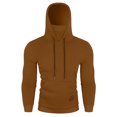 thumbnail image 1 of kamemir Mens Hoodies Pullover Mens Hoodies Pullover Oversized Acid Wash Hoodie Heavyweight Hoodie Men Athletic Vintage Sweatshirt Streetwear Unisex(Brown,M), 1 of 5