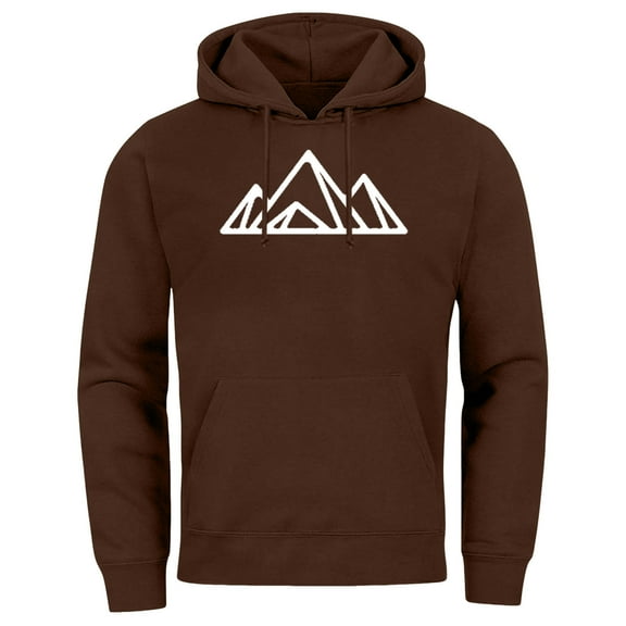 kamemir Mens Hoodies Pullover Short Sleeve Hoodie Lightweight Soft Cotton Moisture Wicking Kangaroo Pocket Short Sleeve Hoodie For Men(Brown,L)