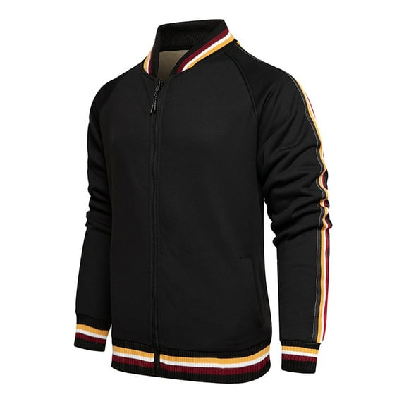 kamemir Mens Jackets Big And Tall Men's Jacket Lightweight Bomber Jacket Casual Windbreaker Jackets Windproof Zip Up Coats(Black,XXL)