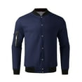 thumbnail image 1 of kamemir Mens Jackets Lightweight Mens Corduroy Jacket Casual Lightweight Sport Coat Cotton Vintage Shirt Jacket(Blue,L), 1 of 3