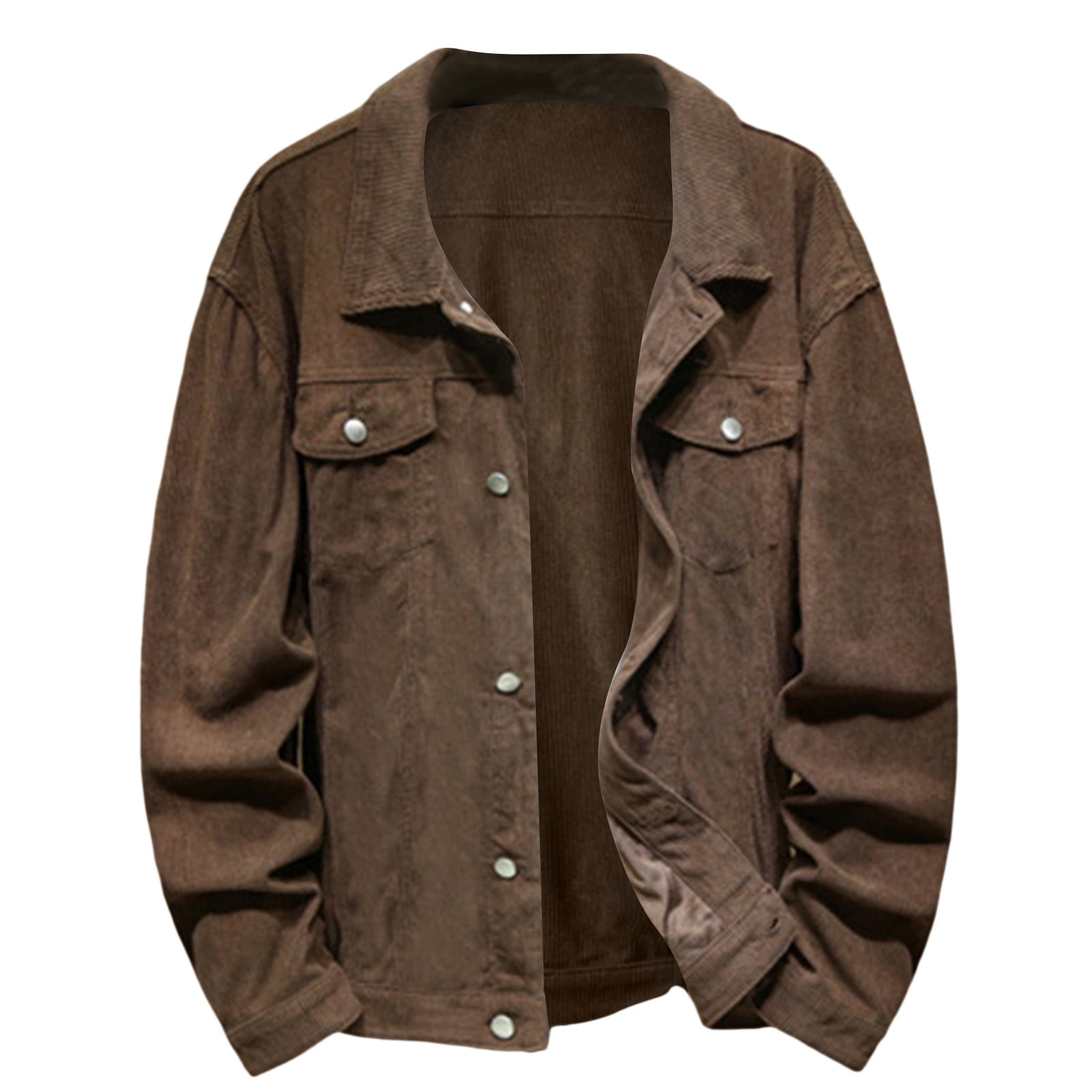 Men's Plus Size Button Up Corduroy Shacket main image 1
