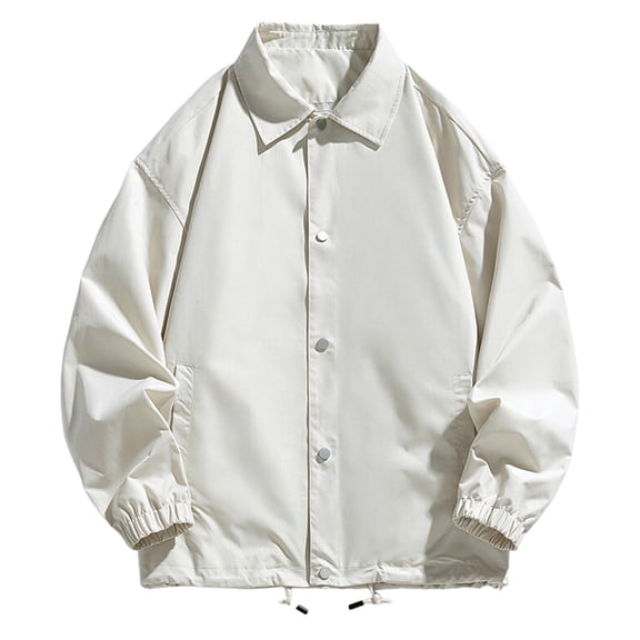 kamemir Mens Jackets Swisstech Men's Windbreaker Jacket Lightweight Water-Resistant Windbreakers for Men(Beige,S)