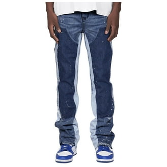 New Lucky Brand Mens Fletcher Blue Wash 121 Slim Fit Unfinished