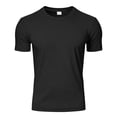 thumbnail image 1 of kamemir Mens Shirts Casual Cotton Short Sleeve Regular-Fit T-Shirt Summer Lightweight Beach Tops Men's T-Shirts Black,2XL, 1 of 6