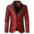thumbnail image 1 of kamemir Mens Suits Men's Casual Knit Blazer Two Button Lightweight Sport Coats Suit Jacket(,XL), 1 of 6