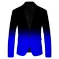 thumbnail image 1 of kamemir Mens Suits Mens Floral Suit Jacket Slim Fit Stylish Blazer Dinner Party Prom Wedding Tuxedo Jacket(Blue,S), 1 of 2