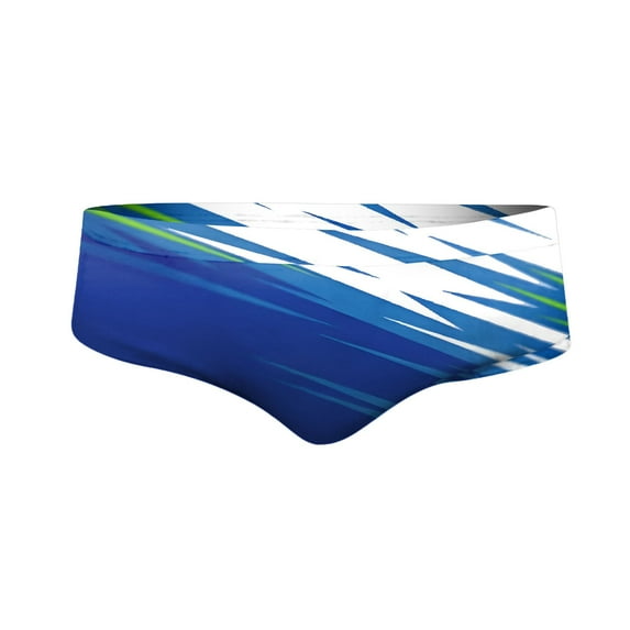 kamemir Mens Swim Thongs Mens Summer Stretch Swimming Briefs 3D Printed Elastic Band(Z-Dark Blue,S)
