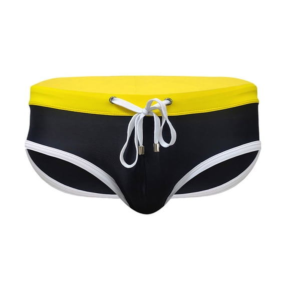 kamemir Swim Trunks Men Mens Swimsuit Men's Swim Trunks Swimwear Bathing Suit Swim Brief Square Leg Board Short Black,XL