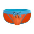 thumbnail image 1 of kamemir Mens Swimwear Male Summer Cool Sports Colorful Fit Beach Shorts Triangle Fashion Sexy Swimming Trunks(Orange,M), 1 of 6