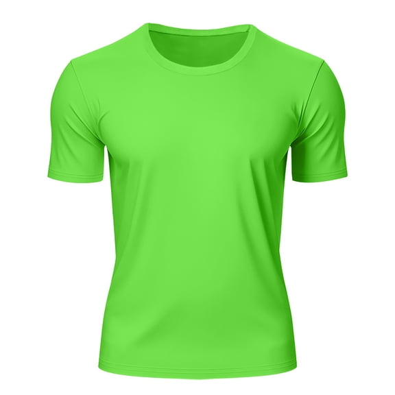 kamemir Mens T Shirt - Short Sleeve Crew Neck Soft Fitted Tees Mens T-Shirts Green,S