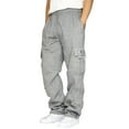 thumbnail image 1 of kamemir Pants for Men Men's Relaxed Fit Twill Utility Work Casual Pant (GY1,5XL), 1 of 5