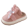 thumbnail image 1 of kamemir Pantuflas Para Mujer Women's Fuzzy Slippers House Slippers Cross Band Slippers Indoor Outdoor Soft Open Toe Slippers(Pink,6.5), 1 of 5