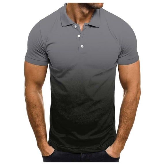 kamemir Polo Shirts Golf Shirts for Men Short-Sleeve Polo Casual Collared T-Shirt(X-Black,3XL)