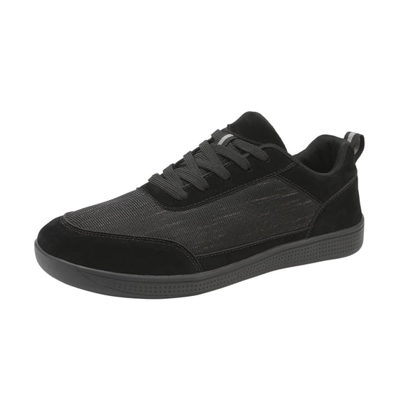 kamemir Pure Color Lace Up Round Head Casual Shoes Women's Flying Fabric Internationalist Women Sneaker(Black,10.5)