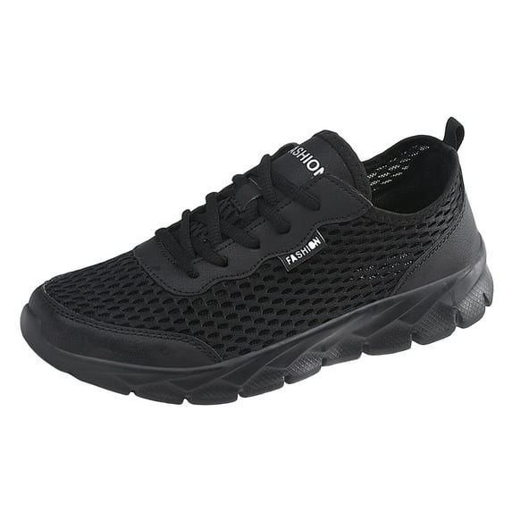 kamemir Running Shoes for Men Lightweight Breathable Athletic Mesh Shoes Casual Sneakers Outdoor Workout Comfortable Walking Shoes(Black,9)