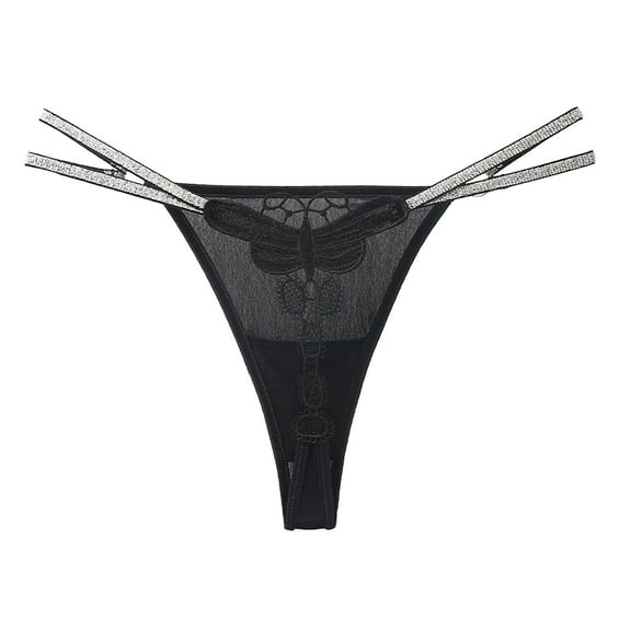 kamemir Seamless Underwear for Women Women's No Show Thong Underwear, Panties for Women (Black,One Size)
