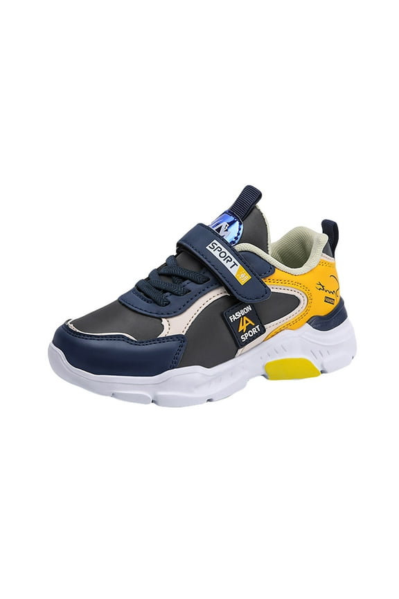 Shoes for Kid Toddler Girl Shoes All Season Sports Shoes Lightweight Non Slip Breathable Comfortable Toddler Sneakers(Yellow,12.5)