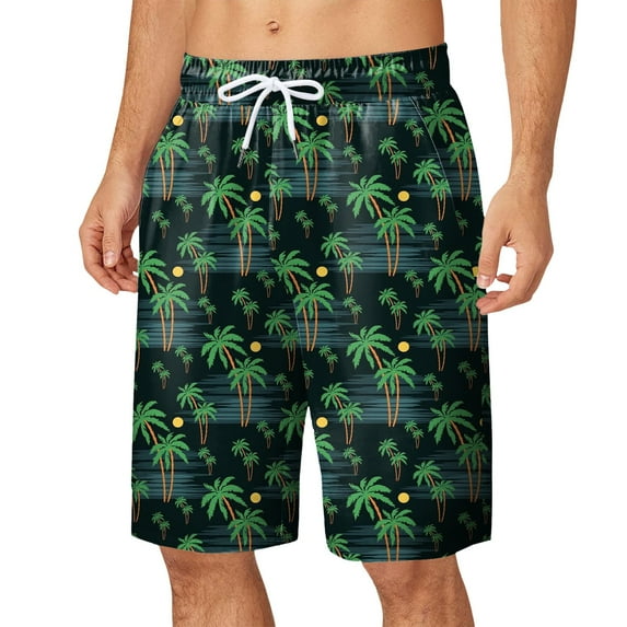 kamemir Shorts for Men Men's Casual Classic Fit Shorts with Quick Dry Sports Shorts(Green,M)