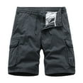 thumbnail image 1 of kamemir Shorts for Men Men's and Big Men's Cargo Shorts(Grey,L), 1 of 3