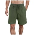 thumbnail image 1 of kamemir Shorts for Men Mens Shorts Casual Elastic Waist Drawstring Short Summer Beach Vacation Shorts with Pockets AG,L, 1 of 6