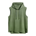 thumbnail image 1 of kamemir Sleeveless Shirts for Men Men's Jacquard Muscle Tee(AG,XL), 1 of 4