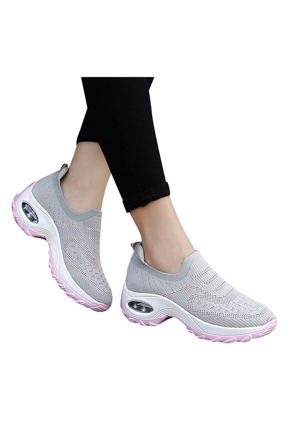 Slip On Sneakers Women Women's Hands Free Slip Ins Smooth Step Sneaker(Gray,9)