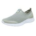 thumbnail image 1 of kamemir Sneakers for Women Slip On Figures Womens Slip On Shoes Ladies Flat Pumps Comfy Casual Loafers Trainers Sneakers(Gray,11), 1 of 6