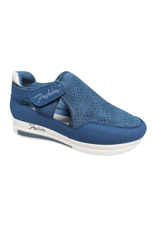 Sneakers for Women Women's Walking Shoes Slip on Sneakers Lightweight Tennis Shoes Sock Sneakers(Blue,7.5)