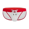 thumbnail image 1 of kamemir Speedos for Men Male Summer Cool Sports Colorful Fit Beach Shorts Triangle Fashion Sexy Swimming Trunks(White,M), 1 of 6
