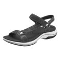 thumbnail image 1 of kamemir Summer Sandals for Women 2025 Women's Backstrap Sandal(Black,7), 1 of 6