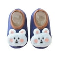 thumbnail image 1 of kamemir Baby Shoes Baby Slippers Toddler Slippers Boys Girls House Shoes Slip on Baby Sock Shoes Lightweight Outdoor Walking Shoes (Z-Blue,12-18 Months), 1 of 4
