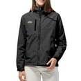 thumbnail image 1 of kamemir Trench Coat Women Womens Jackets Waterproof Windbreaker Jackets lightweight Portable Coat(Black,3XL), 1 of 5